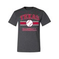 thumbnail image 2 of Wild Bobby City of Texas Baseball Fantasy Fan Sports Men's T-Shirt, Heather Black, Medium, 2 of 6