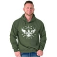 thumbnail image 4 of Defender Freedom Patriotic Eagle Hoodie Sweatshirt Women Men Brisco Brands M, 4 of 6