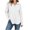 #New White, variant on AloohaidyvioNo Boundaries Womens Half Zip Fleece Sweatshirts Fall Oversized Trendy Long Sleeve Casual Pullover Tops