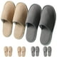 thumbnail image 1 of Pantuflas de spa desechables COZYAREA para invitados, 6 pares, color beige, 1 of 7