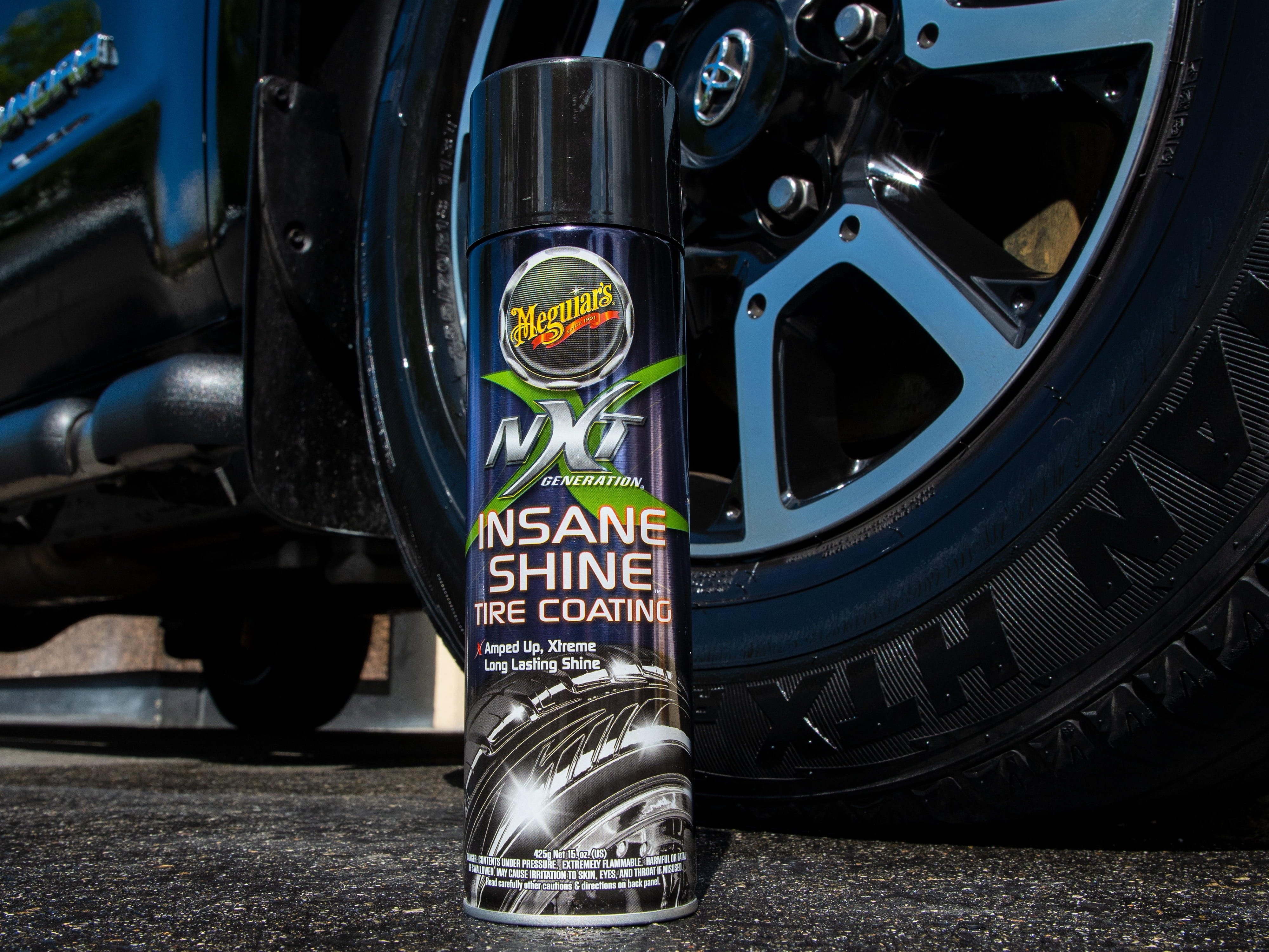  N9 x Wraptors Tire Shine Spray, Luxurious Wet & Dark