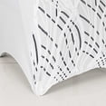 thumbnail image 6 of BalsaCircle Spandex White Black Stretchable Banquet Chair Cover with Wavy Embroidered Sequin Party Events Decorations, 6 of 8