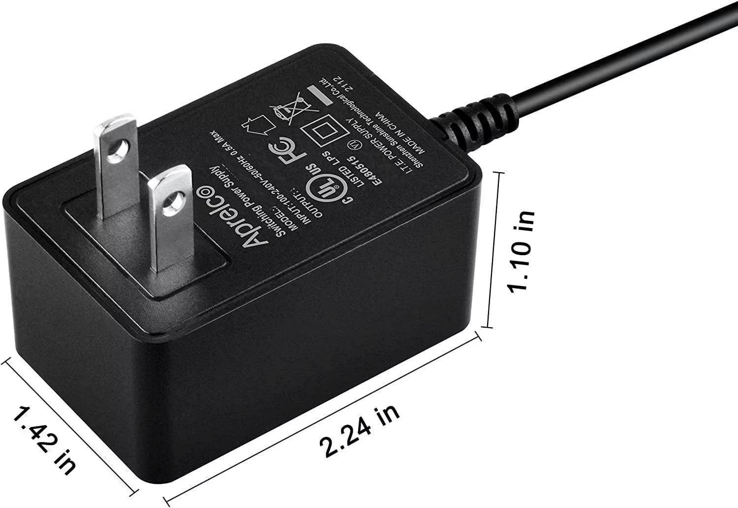 Aprelco UL Listed DC 12V AC DC Adapter Compatible with PreSonus BlueTube v2 TubePre v2 Blue Tube Pre v2 2nd Version 2 Ver2 BlueTube DP V2 DPV2 2 Channel Tube Mic Pre-Amp Preamplifer / Preamp 12VDC