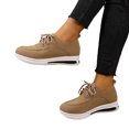 thumbnail image 2 of EKVAHL Orthopedic Dress Shoes for Women Lace Up Platform Casual Shoes, Soft Upper Comfort Walking Sneakers, Lightweight Non Slip Wedge Sole Daily Oxford Shoes, 2 of 6