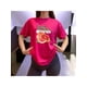 thumbnail image 1 of Playera Con Estampado De Fresh Summer Citrus – Dale Sabor y Color a tu Verano Ropa Para Mujer Color Fucsia Talla Mediana Marca Emil SaEs, 1 of 4