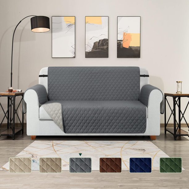 Funda acolchada para sofá Reversible Subrtex Silla XL gris
