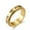 Gold, variant on 6mm Women's Black Gold Silver Roman Numerals Band Stainless Steel Ring Size 6-9