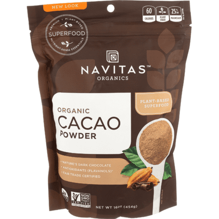 Navitas Organics Organic Cacao Powder 16 oz - Pack of 3