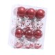 thumbnail image 4 of Juego de 24 adornos navideños para árbol de Navidad. Rojo claro, 4 of 9
