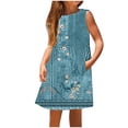 thumbnail image 2 of LOVZFMLL Fashion Spring And Summer Short Sleeve Round Neck Ruffle Dress Princess Skirt, 2 of 5
