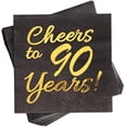 thumbnail image 1 of Servilletas de cóctel Sllyfo felicita a los 90 años, 90 cumpleaños y 50, 1 of 1