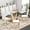 71" Table*8 White Chairs Gold Leg Style 1, variant on Sumdeal 5-Piece Dining Set, 63 in Glass Dining Table with 4 Black Velvet Chairs, Gold Legs, Style 1