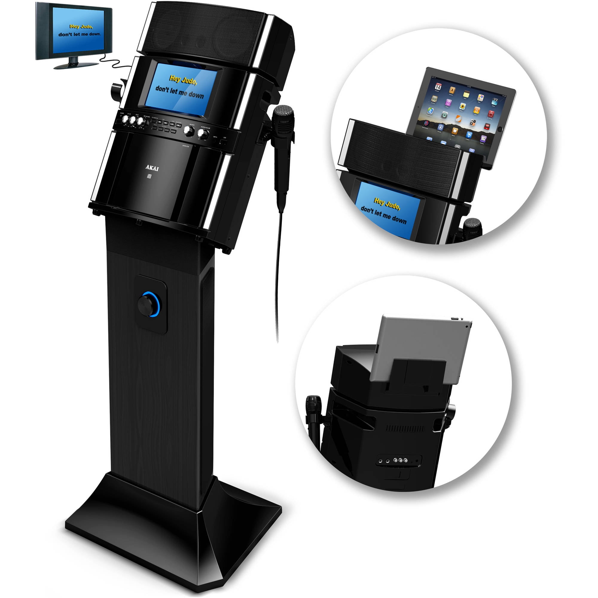 ad-5 power adapter Pedestal with Record Karaoke Load Front USB KS808 Akai eBay and  Playback  System