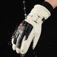 thumbnail image 6 of Twinkseal Waterproof Gloves 1 Pair Winter Gloves with Fastener Tape Fleece Lining Design Waterproof Windproof Thermal Touchscreen Gloves for Cycling, 6 of 8