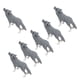 thumbnail image 5 of Juguetes de lobo de animales salvajes, 6 piezas de figuras de lobo, juguetes de lobo ártico, modelo animal, figuras de juguete de lobo, rendimiento finamente sintonizado, 5 of 8
