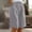 *Gray, variant on ClodeEU Women's Linen Blend Knee Length Shorts,Casual Summer Bermuda Pants Light Blue,Womens Plus XXXL