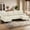 Beige, variant on Korser U-Shaped Sectional Sofa 4 Seater Lounge Sleeper with Removable Cushions Upholstered Couches for Living Room,Assembly Required,Grey