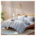 thumbnail image 2 of KriKac Ice Blue California King Duvet Cover Sets - Soft Double Brushed Cal King Duvet Cover, 3 Piece, with Button Closure, 1 Duvet Cover 104x98 inches and 2 Pillow Shams, 2 of 9