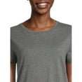 thumbnail image 5 of Time and Tru Women's Short Sleeve Crew Tee (5 Pack), 5 of 5