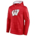 thumbnail image 2 of Men's Fanatics Red Wisconsin Badgers On The Ball Pullover Hoodie, 2 of 3