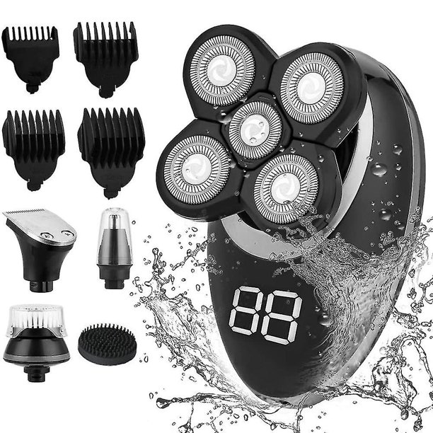 Maquinilla de afeitar rotativa para hombres YONGSHENG Afeitadora eléctrica IPX7 resistente al agua
