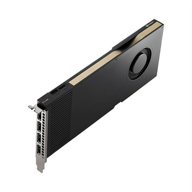 Nvidia - Nvidia RTX A400 Carte Graphique 4 Go GDDR6 PCIe4.0x8 Profil Bas 4 x Mini DisplayPort - Boîte de Détail - ATX Support D'E/S attac