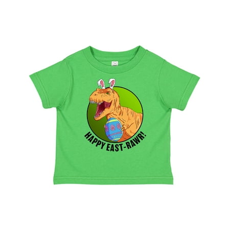 

Inktastic Happy East Rawr with Tyrannosaurus in Bunny Ears Gift Toddler Boy or Toddler Girl T-Shirt