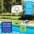 thumbnail image 2 of Equinox Pool Basketball Hoop Set with Ball, Adjustable Poolside Goal, Multicolor, 2 of 11