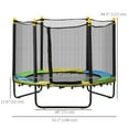 thumbnail image 2 of CoSoTower Trampoline de 4,6 Pi pour Enfants avec Filet de Protection pour 3 à 10 Ans, Usage Intérieur Extérieur, Noir, 2 of 7