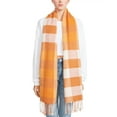 thumbnail image 3 of Steve Madden Womens Long Plaid Scarf Warm Pop OS, 3 of 3