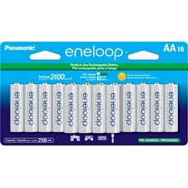 Panasonic Eneloop BK-3MCCA16FA Pre-Charged Nickel Metal Hydride AA Rechargeable Batteries, 16-Battery Pack