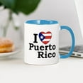 thumbnail image 3 of CafePress - I Love Puerto Rico Mug - 11 oz Ceramic Mug - Novelty Coffee Tea Cup, 3 of 4
