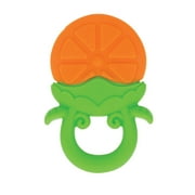 Nuby Fruity Chews Silicone Teether for Babies, Orange