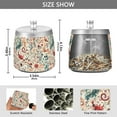 thumbnail image 2 of Yayeee Ashtray with Lid for Cigarette Smokeless Stainless Steel Home Ash Holder, Watercolor Leaves, 2 of 7