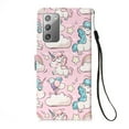 thumbnail image 3 of Allytech Wallet Case for Samsung Galaxy Note 20, 3D Pattern Design PU Leather Folding Stand Protection Cards Holder Anti-scratch TPU Bumper Flip Cover for Galaxy Note 20, Unicorn, 3 of 10