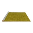 thumbnail image 2 of Ahgly Company Machine Washable Indoor Square Oriental Yellow Industrial Area Rugs, 6' Square, 2 of 4