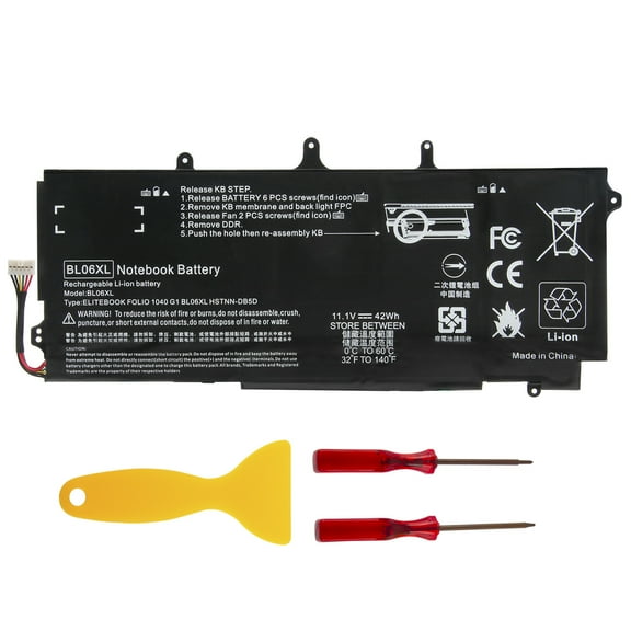 BL06XL Laptop Battery for HP EliteBook Folio 1040 G0 G1 G2 HSTNN-DB5D HSTNN-W02C HSTNN-IB5D 722236-171 722236-2C1 722236-271 722236-1C1 722297-001 722297-005 BLO6XL BL06042XL