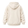 thumbnail image 5 of Stralyhd Unisex Hoodies with Pet Pouch Oversized Cat Carrier Large Front Pocket Loose Sweatshirt Animal Holder Cozy Long Sleeve Hoodies Beige 2XL, 5 of 7