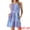 Blue Purple, variant on Tie Dye Tank Dress Sleeveless Pockets Dress L Orange