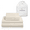 Off-White, variant on Lincove 400 Thread Count Cotton Sateen 4 Piece Sheet Set – Luxuriously Soft, 15" Deep Pockets, Includes 1 Fitted Sheet, 1 Flat Sheet, 2 Pillowcases - Twin, White