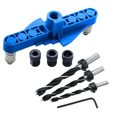 

huntermoon Woodworking Tools Center Scribe Drill Mouse Centering Scriber Carpenters Marking Working Drilling Blue Industry Bit