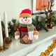 thumbnail image 5 of Medias navideñas de terciopelo con bordado dorado y detalles de lentejuelas | Medias navideñas de punto personalizadas con bolsillo oculto y puño de piel sintética | Bordado de nombre personalizado, 5 of 5