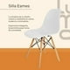 thumbnail image 3 of Set de Comedor Mesa Transparente con vidrio + 4 Sillas Eames blanco, 3 of 8