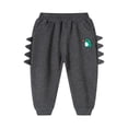 thumbnail image 2 of ROLKFUK Toddler Boys Sweatpants- Elastic Waist Cotton Printed Fashion Active Pants Gray Size 3T, 2 of 3