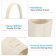thumbnail image 5 of Uxcell Funda para Taza de Café, Soporte para Botella de Agua con Correa, Transportador de Botella de Agua de Lona Blanca 3Pack, 5 of 6