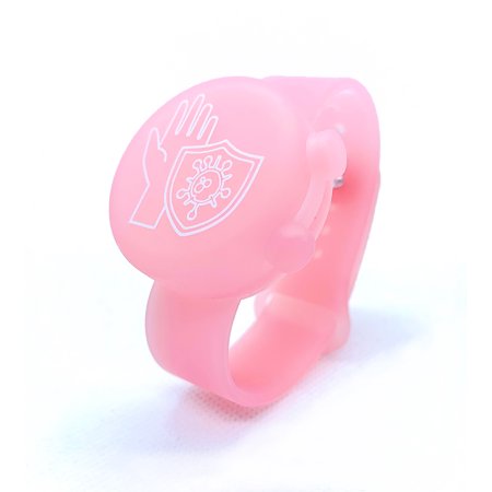 Hand Sanitizer Wristbands Dispenser for Adult and Children | Portable for everyday using Silicone Bracelet | Suitable Sunscreen Hand Soap Hand Cream | With a Reffil bottle (Pink)