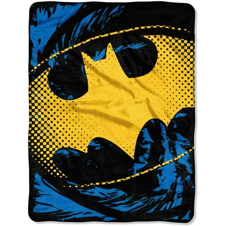Warner Bros. Batman "Ripped Shield" 46" x 60" Micro Raschel Throw