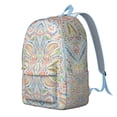 thumbnail image 2 of Unisex Vintage Bohemian Backpack, Boho Chic Zipper Rucksack with Front Pocket, Durable Lightweight Daypack for School College Work Travel, Ideal Gift, 2 of 5