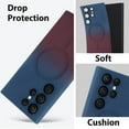 thumbnail image 5 of Dteck for Samsung Galaxy S21 Ultra Case Compatible with MagSafe, Gradient TPU Shockproof Non-Slip Protective Slim Cover with Camera Lens Protector,Blue Red, 5 of 5