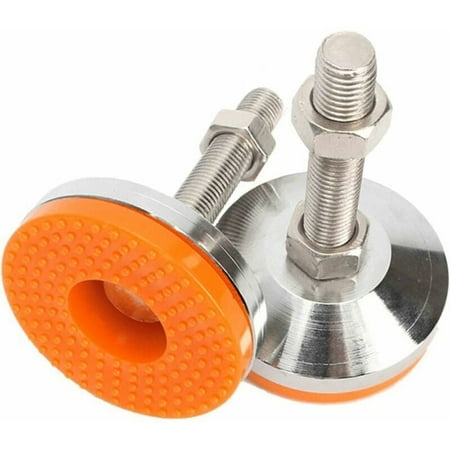 

Drill Bit Set 2pcs Threaded M10 Heavy Duty Furniture Leveling Feet Adjustable Steel Leg Levelers for Cabinets and Tables Screw Foot Support Machine Base Dia.60mm